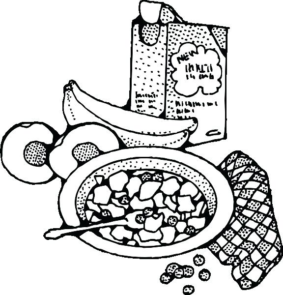 576x600 Breakfast Coloring Pages Breakfast Coloring Pages Breakfast