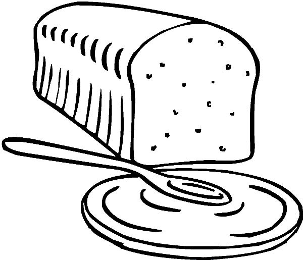 600x515 Bread For Breakfast Coloring Pages Best Place To Color