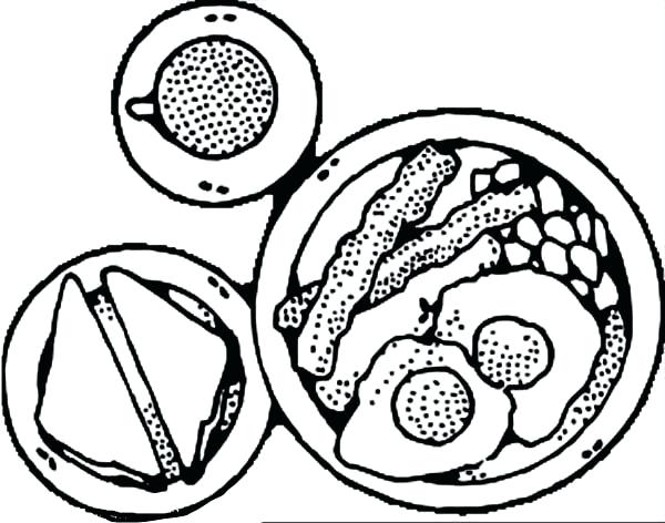 600x472 Breakfast Coloring Pages