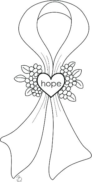 295x582 Cancer Ribbon Coloring Page Breast Cancer Coloring Pages Cancer