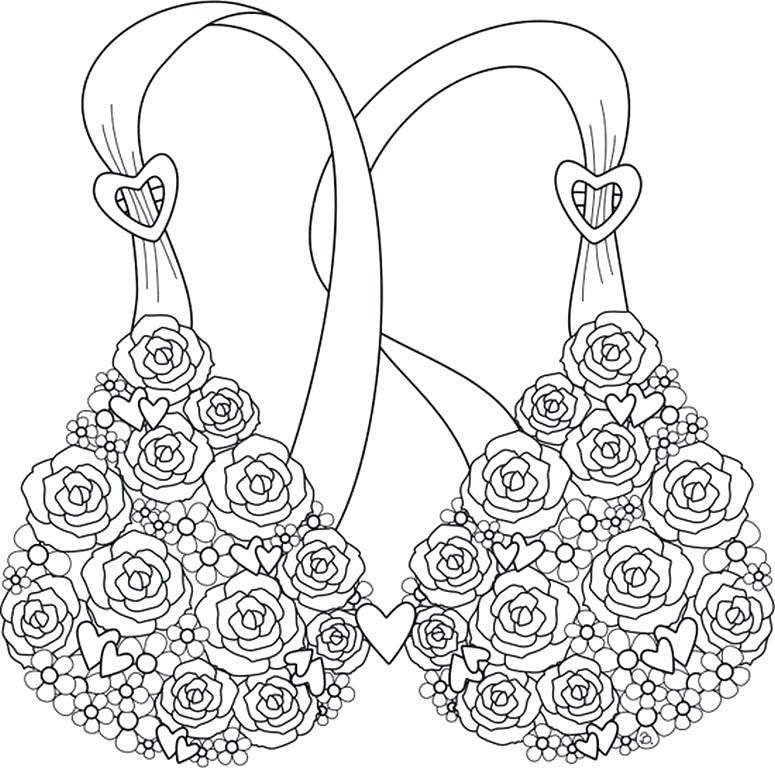 775x768 Breast Cancer Awareness Coloring Pages Cancer Ribbon Coloring Page