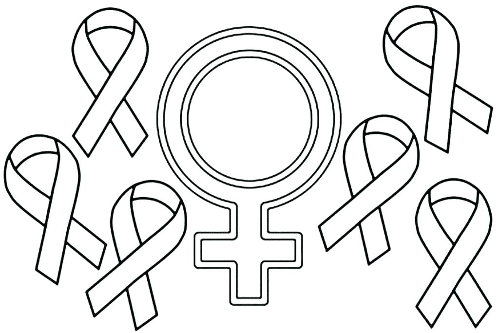 1024x684 Cancer Coloring Pages Ribbon Coloring Page Also Awesome Breast
