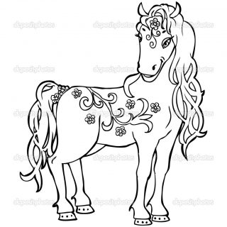 320x320 Coloring Pages Horses Photos Concept Horse For Preschoolers Breyer