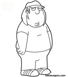 235x268 Printable Brian Family Guy Coloring Page