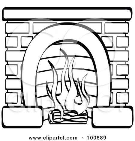 450x470 Free Fireplace Coloring Page Printable Fireplace