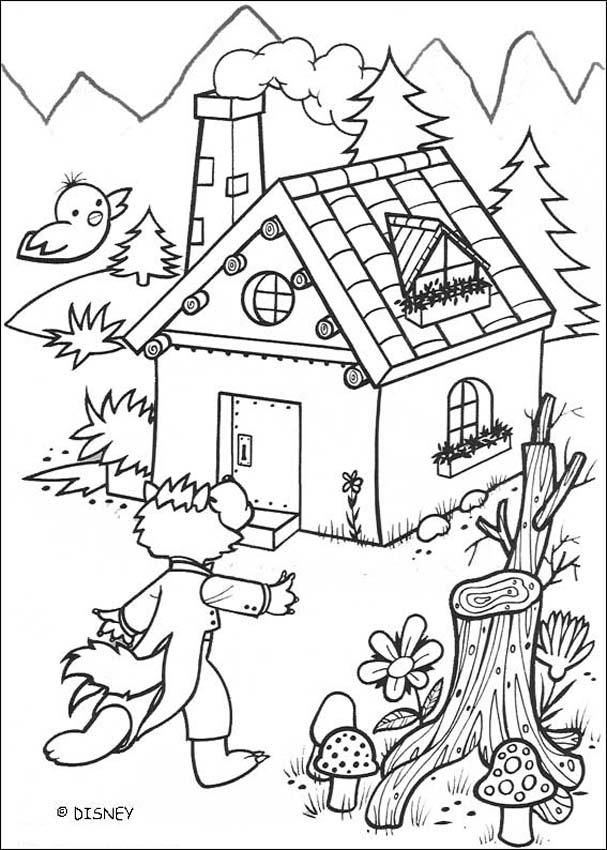 607x850 A Solid House Coloring Page Coloring Pages