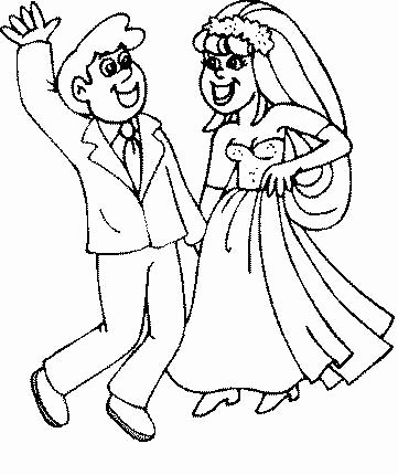 361x430 Beautiful Of Bride And Groom Coloring Pages Stock