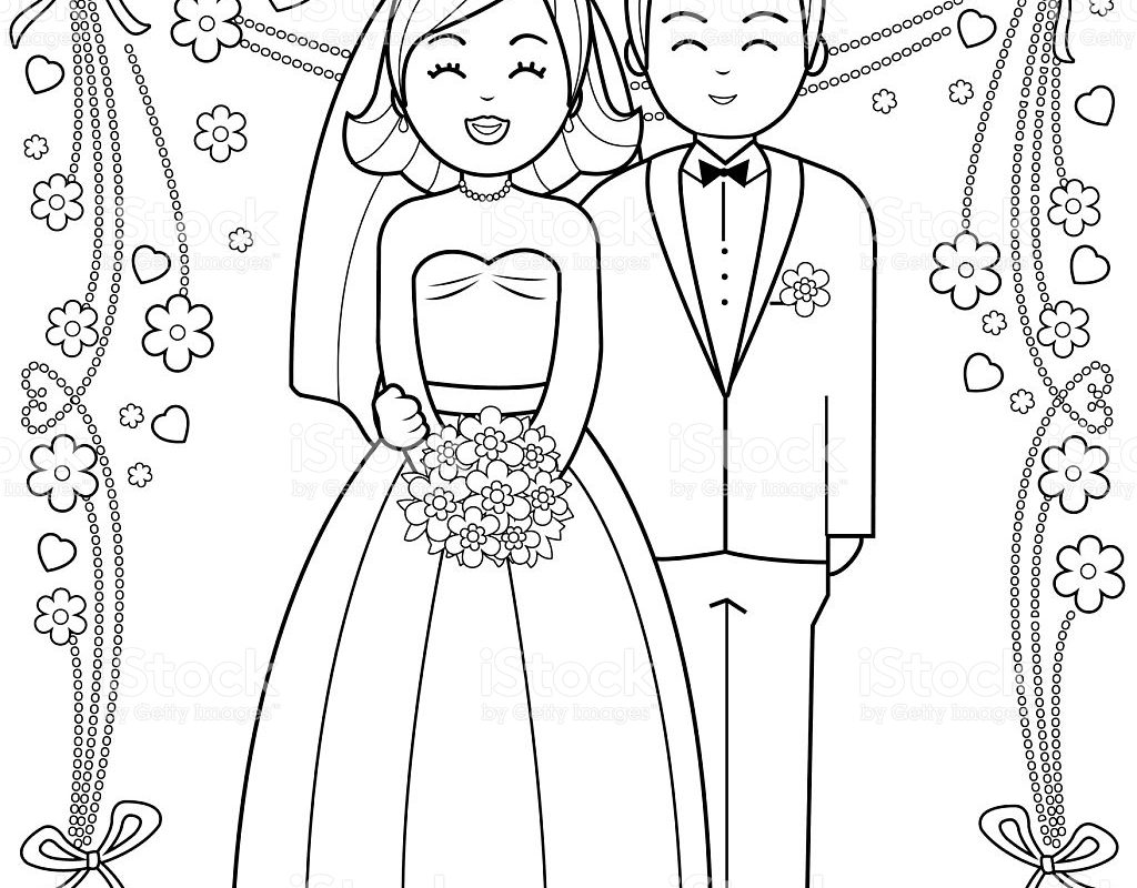 1024x800 Kids Bride And Groom Coloring Pages Free Barbie Thumbelina Color