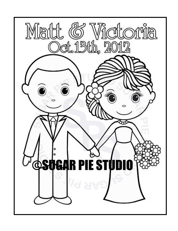 570x738 Lovely Pictures Of Bride And Groom Coloring Pages Free Free