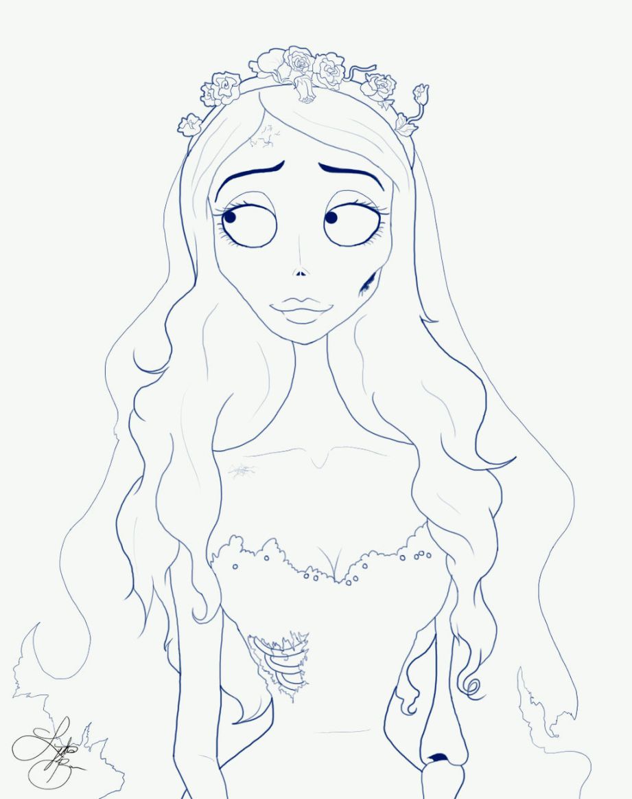 921x1163 Cloring Pages Corpse Bride Coloring Pages Coloring Pages