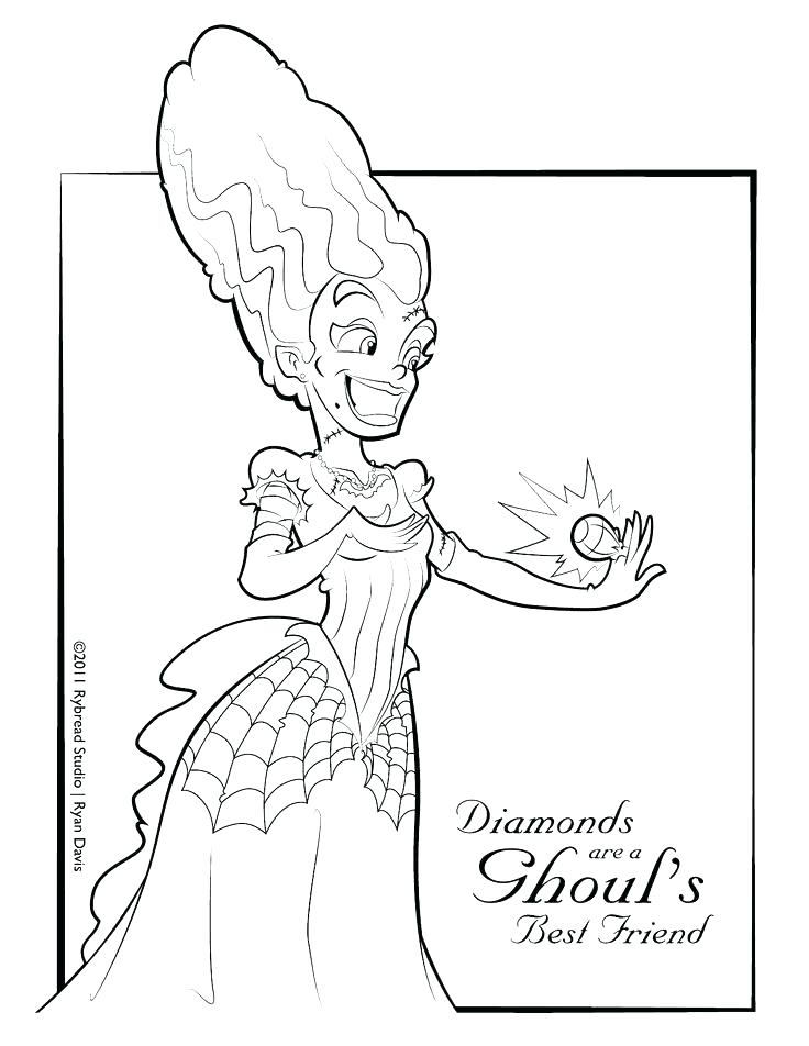 736x952 Frankenstein Coloring Pages Bride Of Coloring Pages Cute Cartoon