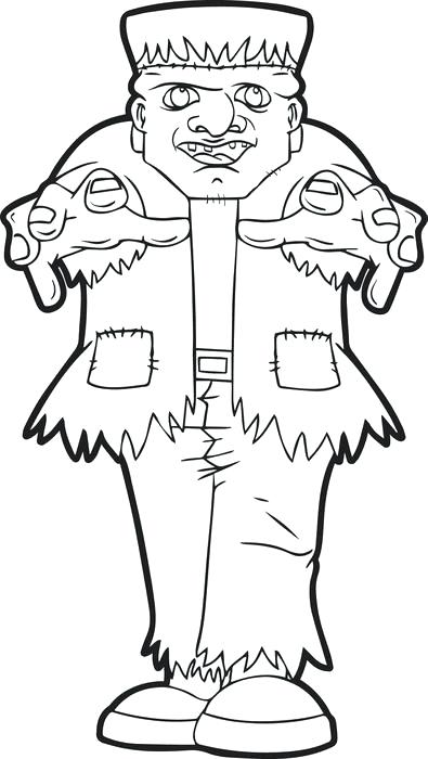 395x700 Frankenstein Coloring Pages Coloring Trend Medium Size Clip Art