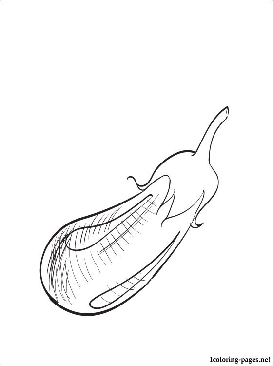 560x750 Eggplant Or Aubergine Coloring Page Coloring Pages