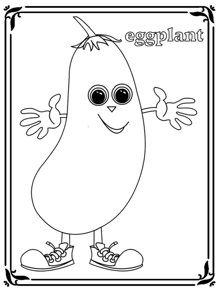 768x1024 Best Of Eggplant Coloring Pages Design Printable Coloring Sheet