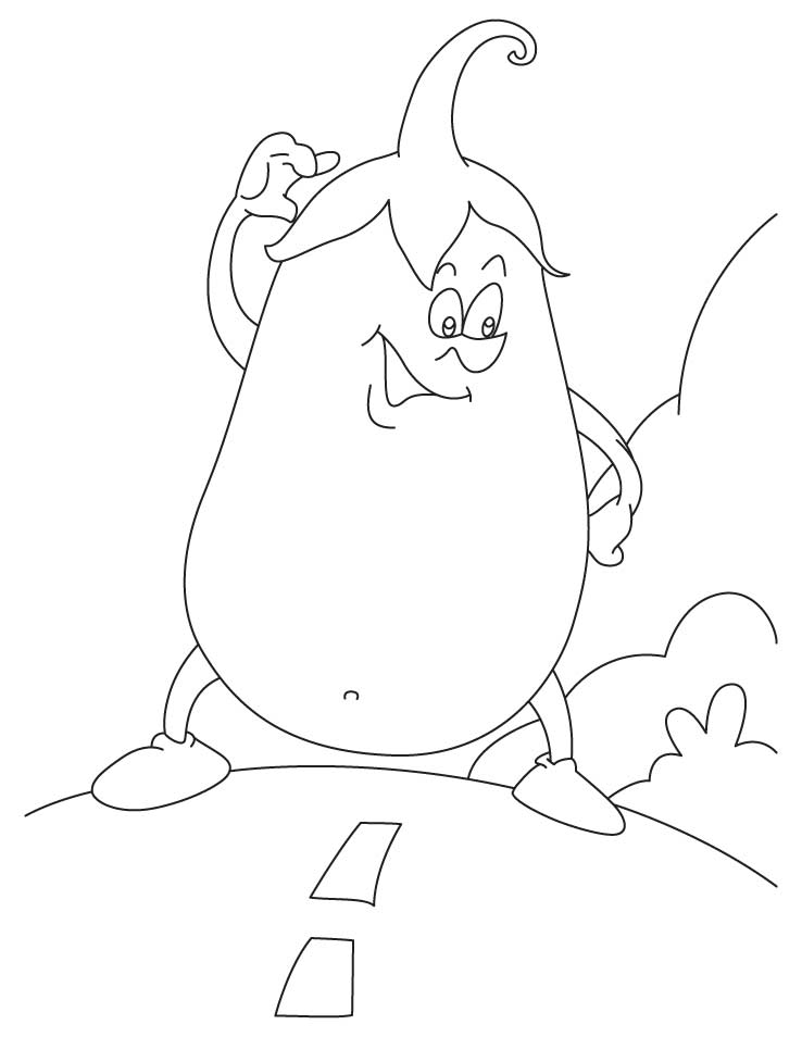 738x954 Brinjal Vegetable Coloring Pages Download Free Brinjal Vegetable