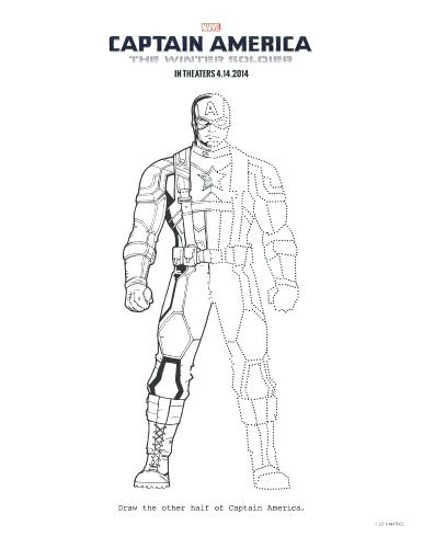 386x500 Soldier Coloring Page Captain The Winter Soldier Printable