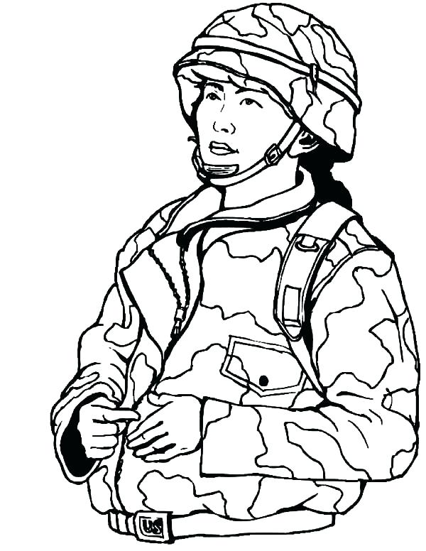 600x776 Soldier Coloring Pages Army Coloring Pages To Print Soldier