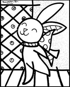243x300 Romero Britto Coloring Pages Sketch Template Britos