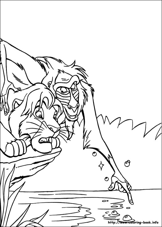 567x794 The Lion King Coloring Picture