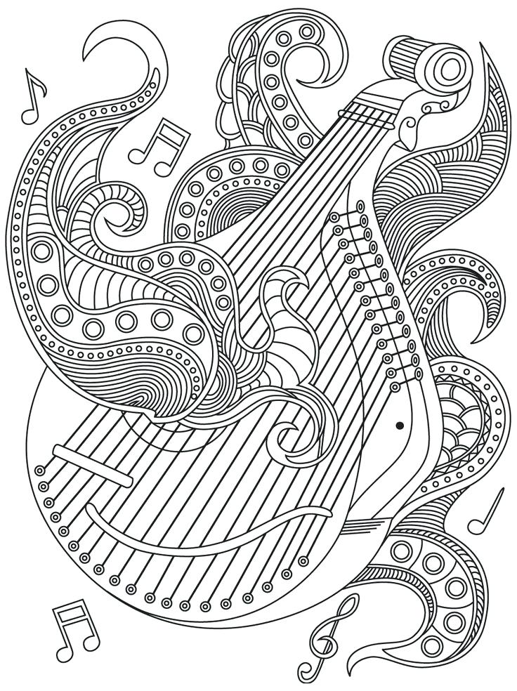 736x984 Musical Coloring Pages