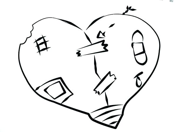 600x450 Heart Coloring Pictures To Print A Heart Coloring Sheet Heart