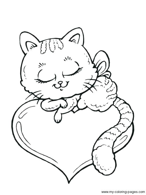 567x758 Broken Heart Coloring Pages