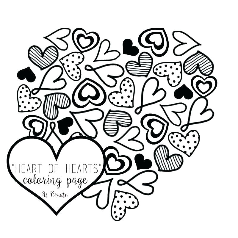 800x800 Hearts Coloring Page Broken Heart Coloring Pages Heart Color Page