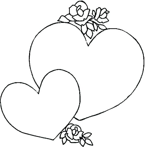 600x598 Printable Broken Heart Coloring Pages Sheets Love I U Page