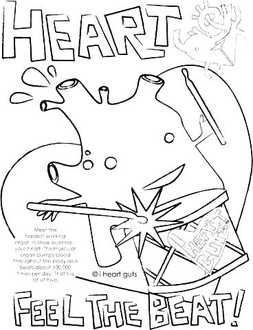 368x480 Heart Coloring Pages