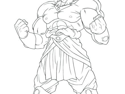 440x330 Broly Coloring Pages Dragon Ball Coloring Page Free Printable