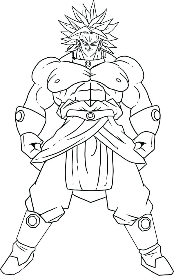 Broly Coloring Pages at GetDrawings | Free download