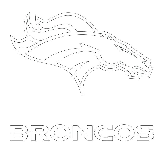 678x600 Broncos Coloring Pages