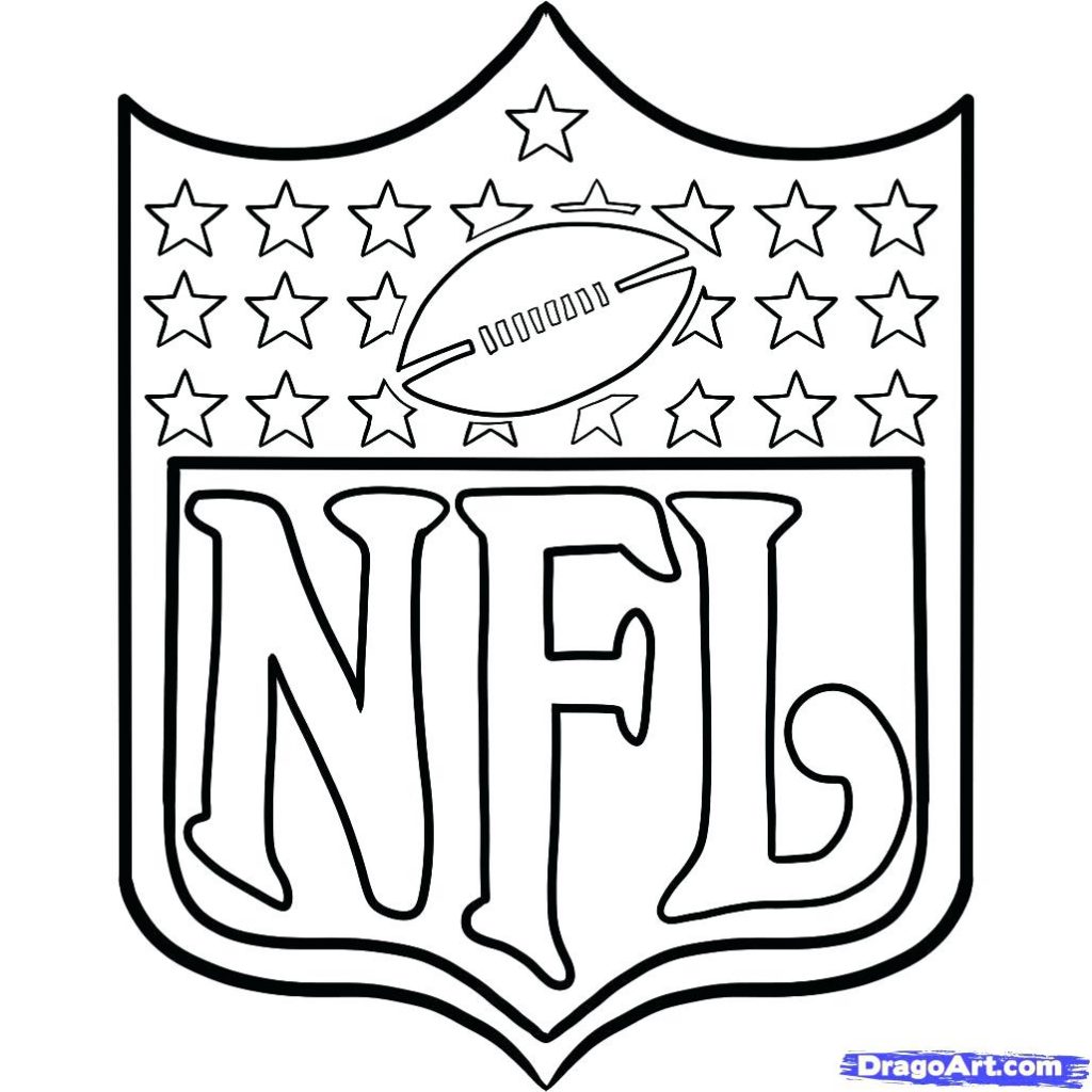 1024x1024 Coloring Pages Football Coloring Pages Drawn Printable Nfl