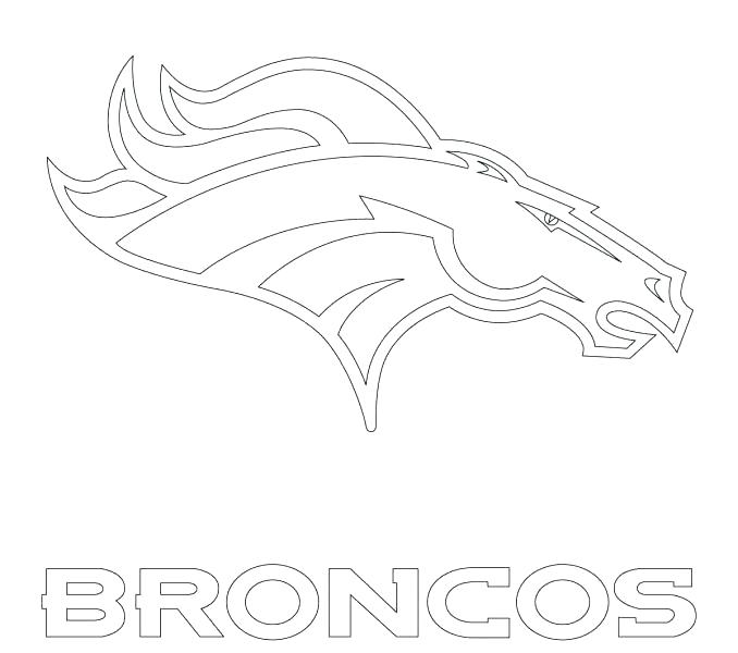 678x600 Denver Broncos Coloring Page