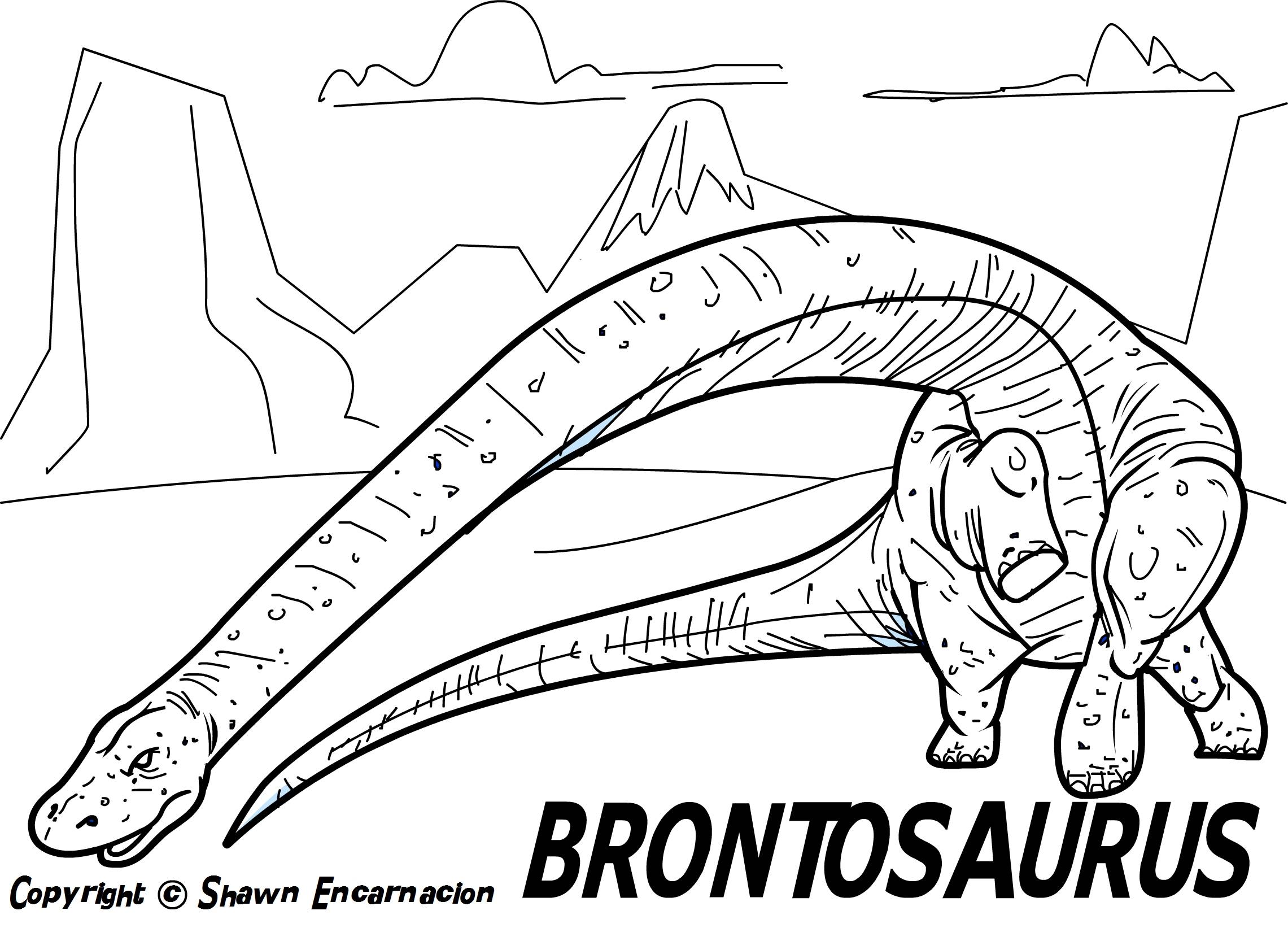 2281x1643 Brontosaurus Coloring Pages