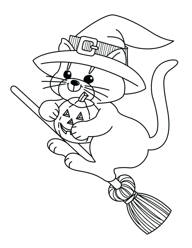 736x952 Free Printable Witch Coloring Page For Kids Scary Halloween