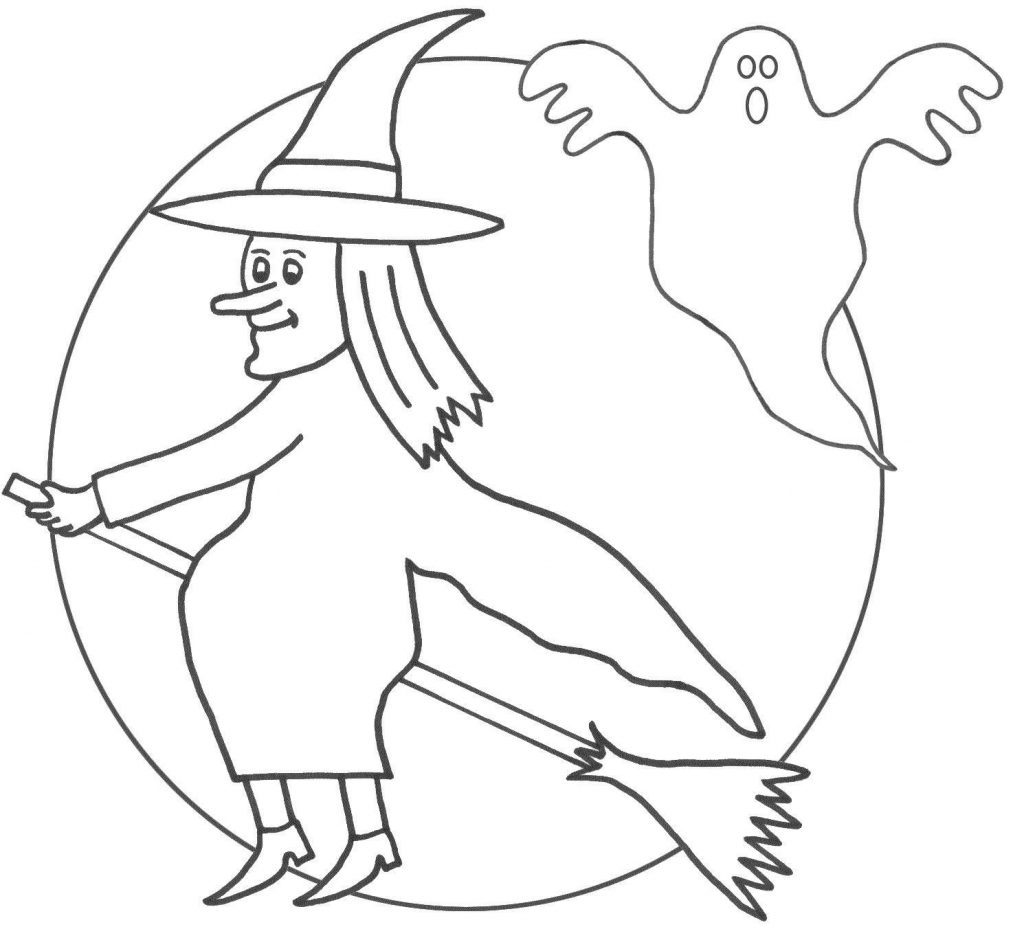 1024x929 Literarywondrous Witch On Broom Coloring Pages Vector Of Cartoon