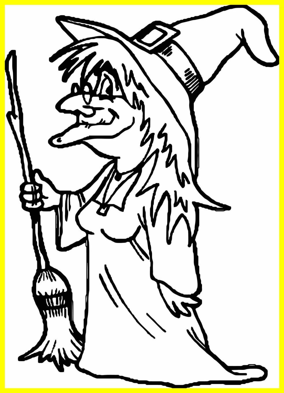 983x1358 Fascinating On A Broom Coloring Pics Of Witch Color Page Style