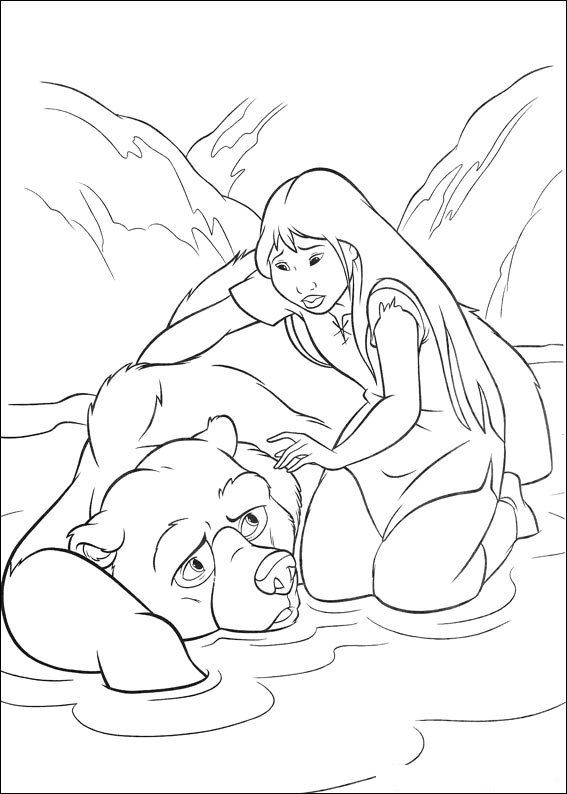 567x794 Happy Feet Coloring Pages Brother Bear Coloring Page