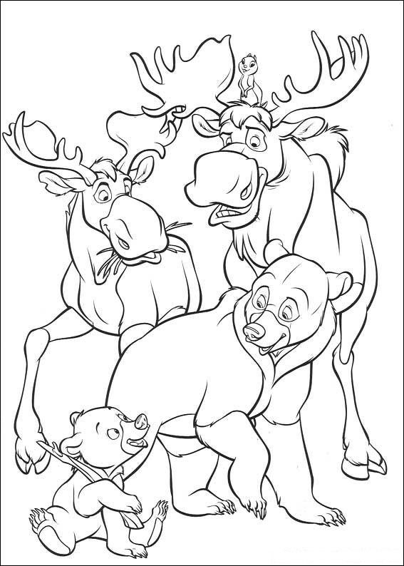 567x794 Kleurplaat Brother Bear