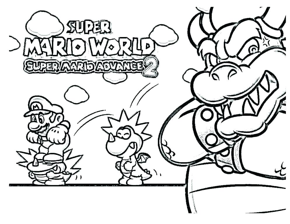 994x768 Super Mario Brothers Coloring Pages