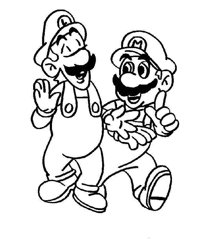 700x840 Free Printable Mario Coloring Pages For Kids