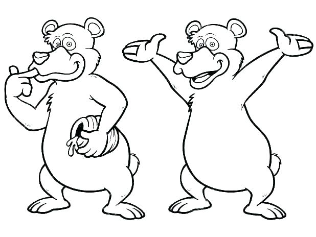 618x464 Coloring Page Of Bear Bear Coloring Pages Preschool Bear Coloring