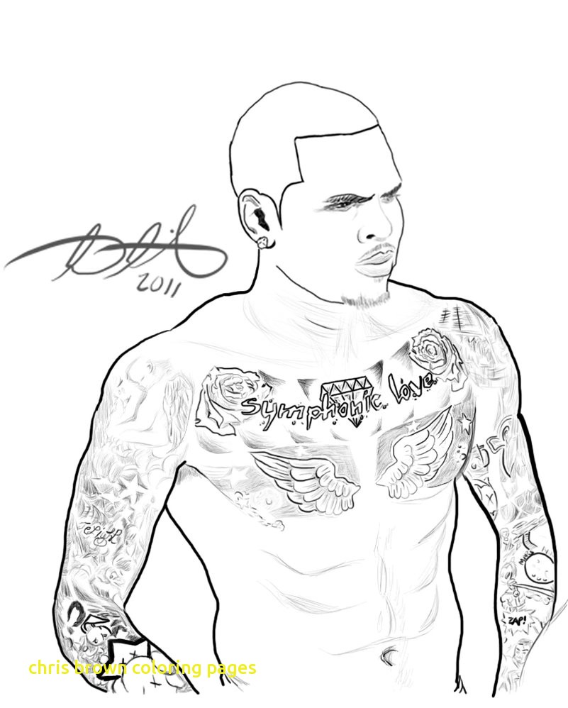 801x998 Famous Chris Brown Coloring Pages Photo