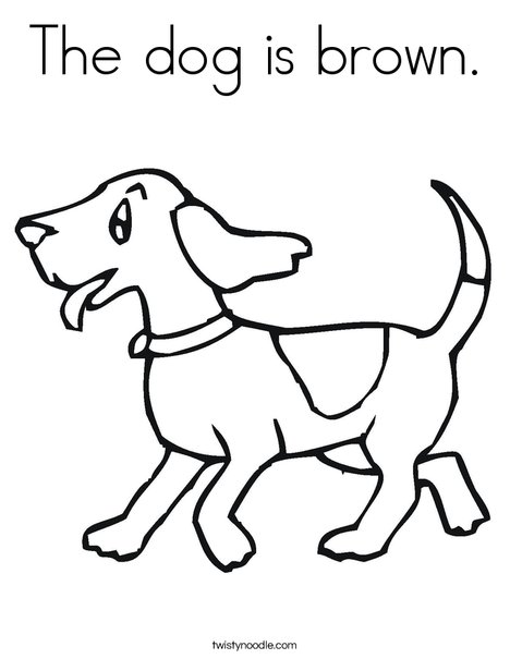 468x605 Unique Brown Coloring Page Preschool In Pretty The Dog Is Brown