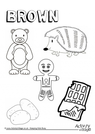 320x452 Wondrous Brown Coloring Page Pages Preschool For Preschoolers Bear