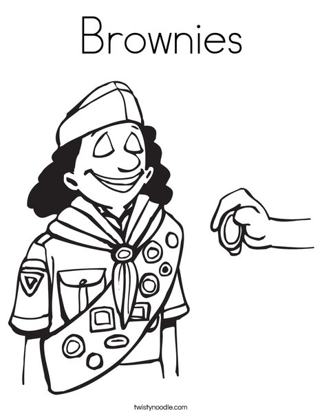 468x605 Brownies Coloring Page