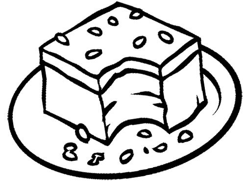 500x398 Cookie Brownie Chocolate Coloring Page Cookie