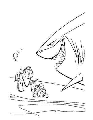 371x480 Meet The Shark Bruce Coloring Page Kid's Crafts