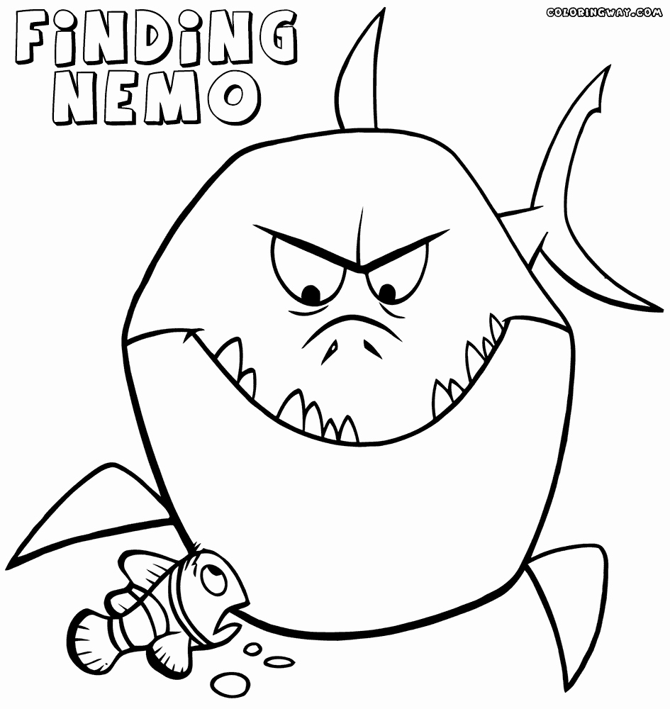 945x1000 Awesome Finding Nemo Coloring Pages